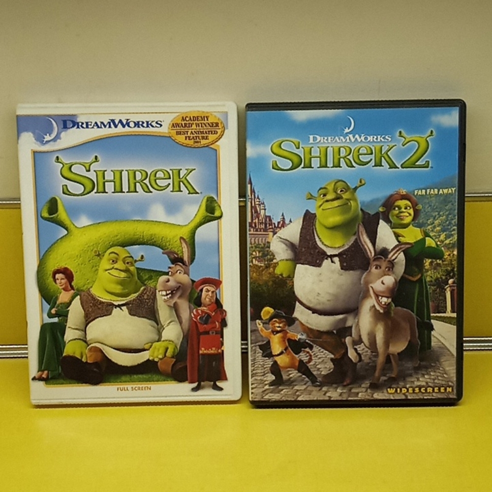 DreamWorks Shrek and Shrek 2  Wide Screen CDs